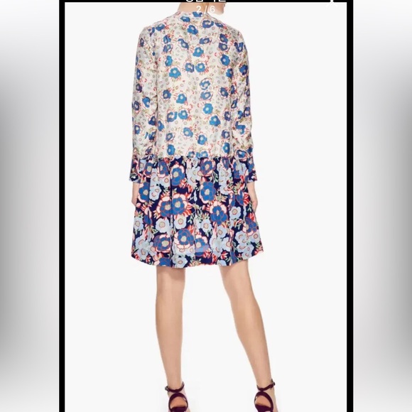 Sandro Paris Kimberly Floral Drop
Waist Shirt Dress 36 (S /4) - Picture 3 of 13